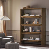 Theodore Bookcase, Rustic Amber Oak