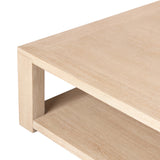 Thomas Coffee Table, Bleached Oak-Furniture - Accent Tables-High Fashion Home