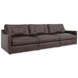 Thurlow Modular Leather Sofa, Espresso Brown