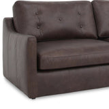 Thurlow Modular Leather Sofa, Espresso Brown