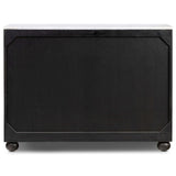 Tiago Marble Chest, Distressed Black-Furniture - Storage-High Fashion Home