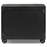 Tiago Nightstand, Distressed Black-Furniture - Bedroom-High Fashion Home