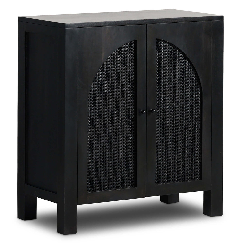 Tilda Bar Cabinet, Black Wash