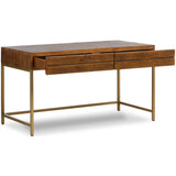 Tiller Desk, Vintage Brown