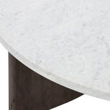 Toli Coffee Table, Italian White/Smoked Black-Furniture - Accent Tables-High Fashion Home