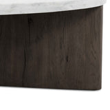 Toli Coffee Table, Italian White/Smoked Black-Furniture - Accent Tables-High Fashion Home