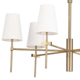 Toni Large Chandelier, Natural Brass-Lighting-High Fashion Home