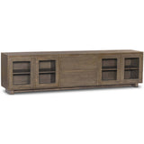 Toni Media Console, Worn Oak-Furniture - Storage-High Fashion Home