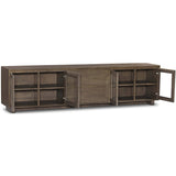 Toni Media Console, Worn Oak-Furniture - Storage-High Fashion Home