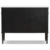 Toulouse Marble Chest, Distressed Black-Furniture - Storage-High Fashion Home