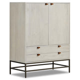 Trey Bar Cabinet, Dove Poplar-Furniture - Storage-High Fashion Home