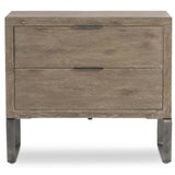 Tribeca 2 Drawer Nightstand, Aurum-Furniture - Bedroom-High Fashion Home