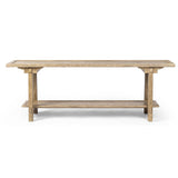 Trinity Console Table, Distressed Light Oak-Furniture - Accent Tables-High Fashion Home