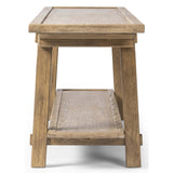 Trinity Console Table, Distressed Light Oak-Furniture - Accent Tables-High Fashion Home