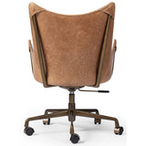 Truman Leather Desk Chair, Conroe Drift-Furniture - Office-High Fashion Home