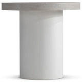 Turo Round Side Table, Bone-Furniture - Accent Tables-High Fashion Home