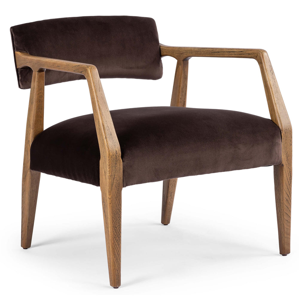 Tyler Arm Chair, Surrey Cocoa-Furniture - Chairs-High Fashion Home