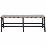 Harlyn Bench, Charcoal-Furniture - Benches-High Fashion Home