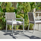 Tybee Outdoor Dining Chair, Wicker Greige, Set of 2-Furniture - Dining-High Fashion Home