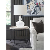 Coalesce End Table, Rolling Fog-Furniture - Accent Tables-High Fashion Home