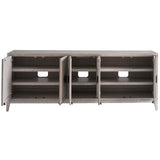 Coalesce Entertainment Credenza, Rolling Fog-Furniture - Storage-High Fashion Home