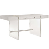 Cabo Writing Desk, White Sand-Furniture - Office-High Fashion Home