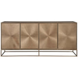 Fusion Credenza, Aged Brass-Furniture - Storage-High Fashion Home