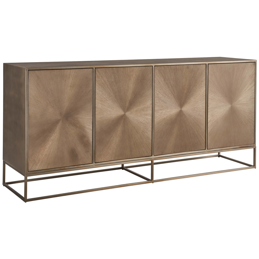 Fusion Credenza, Aged Brass-Furniture - Storage-High Fashion Home