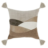 Carve Pillow, Natural-High Fashion Home