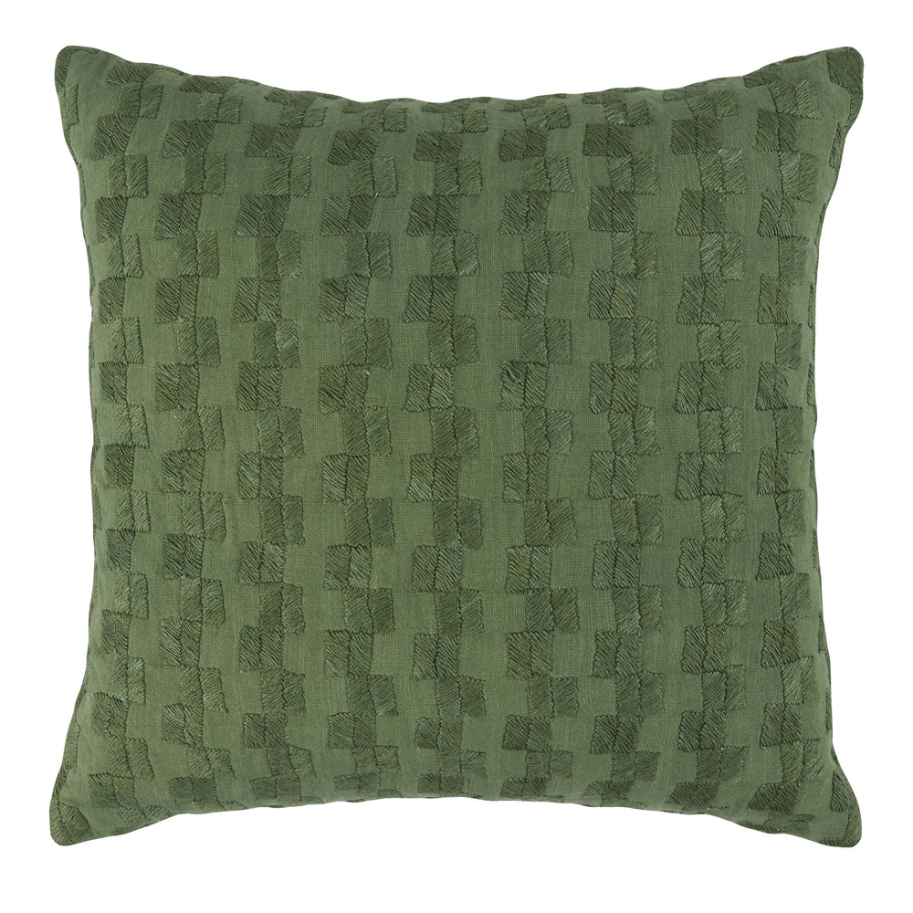 Rist Pillow, Green-Accessories-High Fashion Home