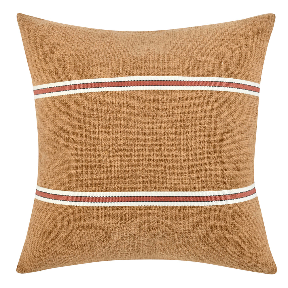 Bryce Pillow, Chestnut Brown/Terracotta-High Fashion Home