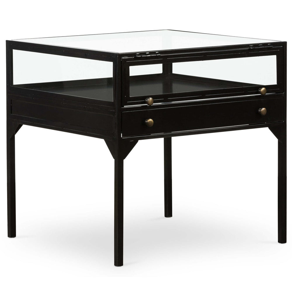 Shadow Box End Table, Black