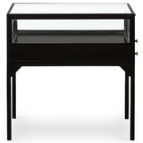 Shadow Box End Table, Black