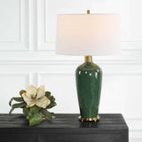 Verdell Table Lamp, Mossy Green-Lighting-High Fashion Home