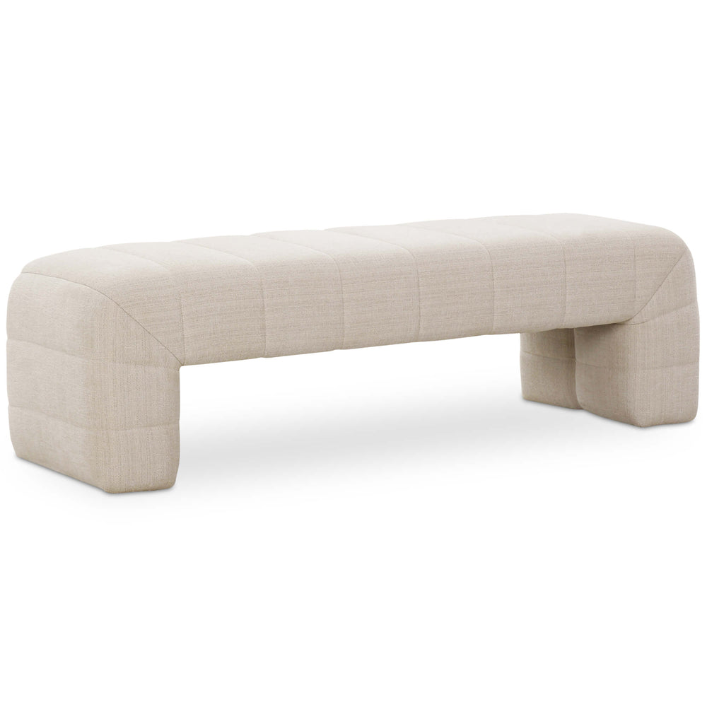 Verity Bench, Oatmeal-Furniture - Benches-High Fashion Home