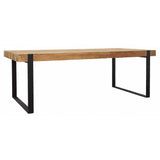 Burke Dining Table, Natural-Furniture - Dining-High Fashion Home