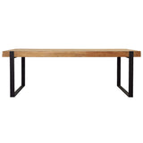 Burke Dining Table, Natural-Furniture - Dining-High Fashion Home