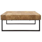 Burke Coffee Table, Natural-Furniture - Accent Tables-High Fashion Home