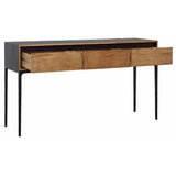 Cabot Console Table, Natural-Furniture - Accent Tables-High Fashion Home