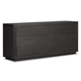 Warby 6 Drawer Dresser, Worn Black-Furniture - Bedroom-High Fashion Home