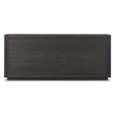 Warby 6 Drawer Dresser, Worn Black-Furniture - Bedroom-High Fashion Home