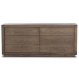 Warby 6 Drawer Dresser, Worn Oak-Furniture - Bedroom-High Fashion Home