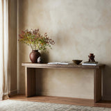 Warby Console Table, Worn Oak