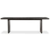 Warby Dining Table, Worn Black Oak