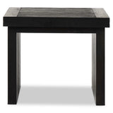 Warby End Table, Worn Black Oak