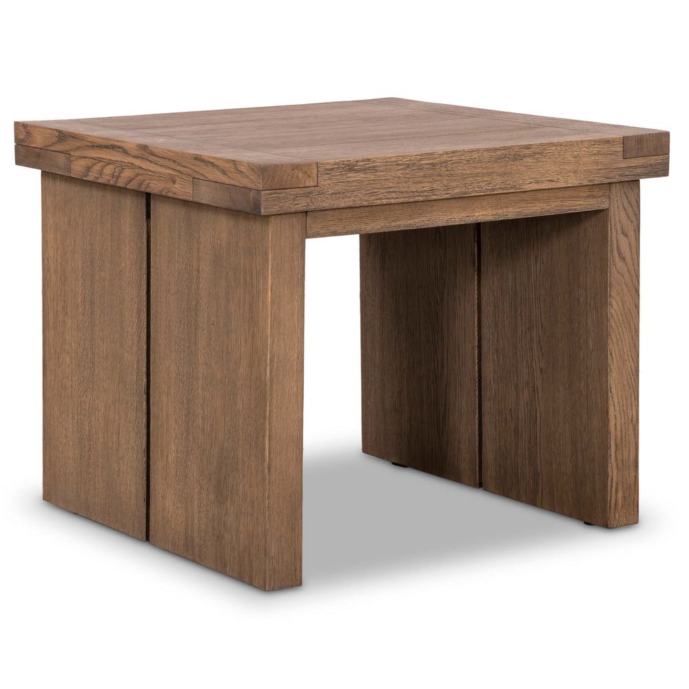 Warby End Table, Worn Oak