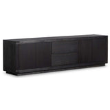 Warby Media Console, Worn Black-High Fashion Home