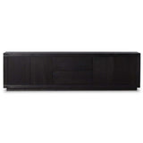 Warby Media Console, Worn Black-High Fashion Home