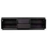 Warby Media Console, Worn Black-High Fashion Home