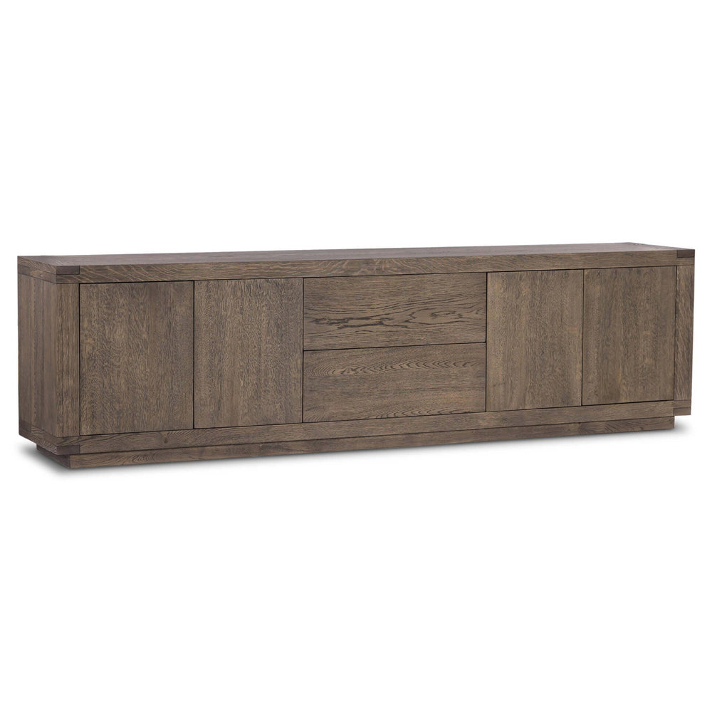 Warby Media Console, Worn Oak-High Fashion Home